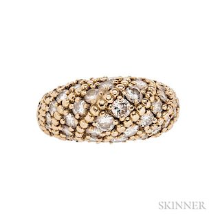 18kt Gold and Diamond Dome Ring, Van Cleef & Arpels