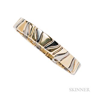 18kt Gold and Stainless Steel Bracelet, Marina B.