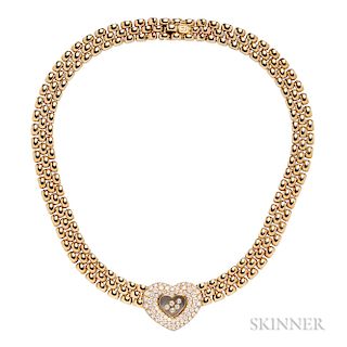 18kt Gold and Diamond "Happy Diamonds" Necklace, Chopard