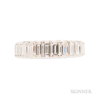 14kt White Gold and Diamond Eternity Band