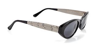 A Pair of Versace Black Sunglasses,