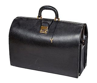 An Hermès Doctor's Bag 12" H x 17.75" W x 7.25" D; Handle drop: 2".