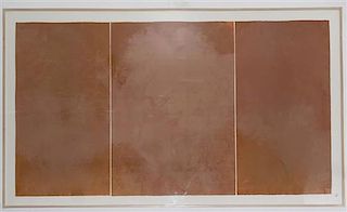 * Joe Goode, (American, b. 1937), Untitled (Triptych), together with two smaller Joe Goode diptychs
