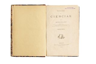 Ruíz E., Luis. Nociones de Ciencias. México: 1887. Dedicado por el autor a Manuel Gutiérrez Nájera.