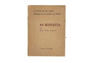 Alfaro Siqueiros, David. Mi Respuesta. México: Ediciones de “Arte Público”, 1960. Primera edición.