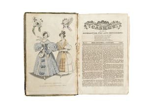 Atkinson, Samuel. Casket or Gems of Literature, Wit and Sentiment. Philadelphia, 1834. 11 números en un volumen.