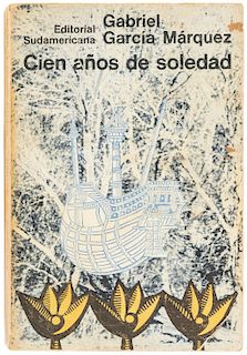 García Márquez, Gabriel. Cien Años de Soledad. Buenos Aires: Editorial Sudamericana, 1967. Dedicado y firmado por el autor. 1er edición