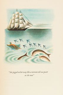 Melville, Herman / Covarrubias, Miguel. Typee. A Romance Of The South Seas / Island of Bali. ilustrados por M. Covarrubias. Piezas: 2.