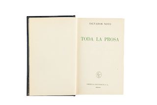 Novo, Salvador. Toda la Prosa. México: Empresas Editoriales, 1964. Primera edición.
