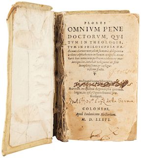 Hibernicus, Thomas. Flores Omnium Pene Doctorum, qui tum in Philosophia. Coloniae: Apud Ludovicum Alectorium, 1576.