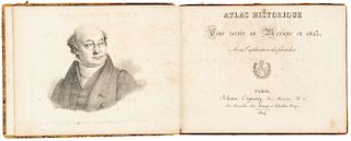 Bullock, William. Atlas Historique. Pour Servir au Mexique en 1823. Paris: Alexis Eymery, 1824. 20 láminas (3 plegadas, 6 coloreadas).