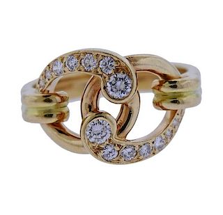 Chaumet 18K Gold Diamond Ring