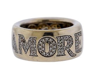 Amore 18K Gold Diamond Band Ring