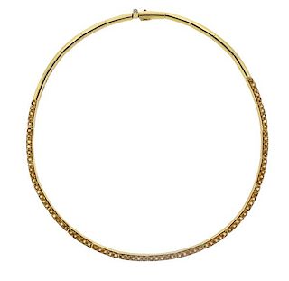 H. Stern 18K Gold Diamond Gemstone Collar Necklace