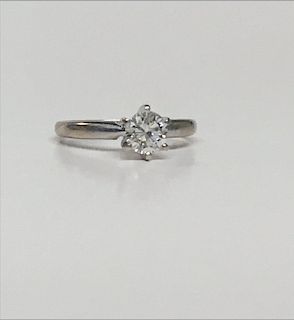 .53 DIAMOND SOLITAIRE SET IN 14KT WHITE GOLD