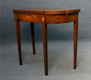 NEW LONDON CT INLAID FEDERAL CARD TABLE C.1790
