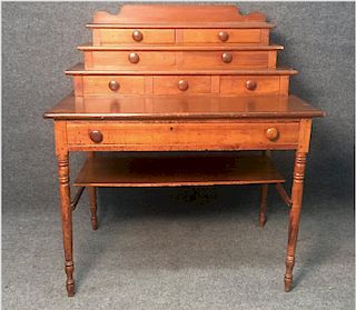 COUNTRY DRESSING TABLE / DESK  W/ 3 STACK