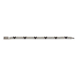 Art Deco Seed Pearl Bracelet With Diamond Clasp in Platinum