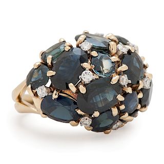 Cellino 18 Karat Gold Sapphire and Diamond Ring