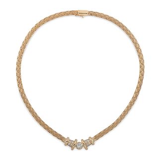 GGR 18 Karat Gold Diamond Necklace