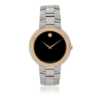 Movado Luno Two-Tone Stainless Steel Museum Wrist Watch