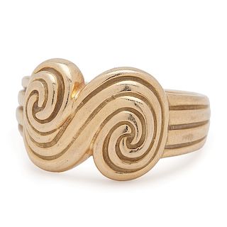 Tiffany & Co. 18 Karat Gold Spiro Swirl Ring