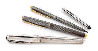 * An ST Dupont Silver Olympio Rollerball Pen Length of longest 5 1/2 inches.