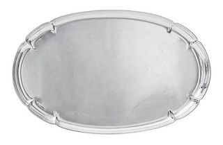 * An American Arts & Crafts Silver Tray , The Kalo Shop, Chicago, First Quarter 20th Century , of lobed oval form.