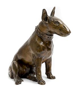 * Audrey Fournier, (American, b. 1941), Bull Terrier