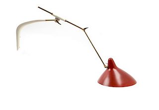 * Svend Aage Holm Sorensen, (Danish, 1913-2004), Holm Sorensen & Co., c. 1950's articulated wall lamp