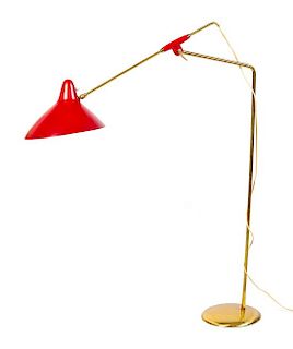 * Svend Aage Holm Sorensen, (Danish, 1913-2004), Holm Sorensen & Co., c. 1950's articulated floor lamp