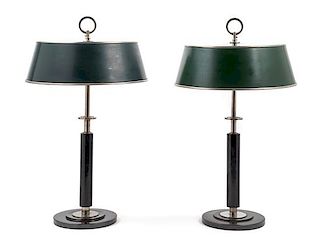 * Erik Tidstrand, (Swedish), AB Nordiska Kompaniet, c. 1932 pair of table lamps, model no. 27524