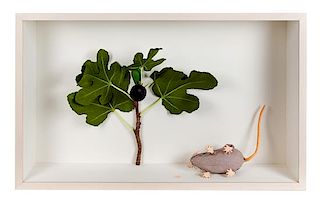 * Artist Unknown, (American, 20th/21st century), Untitled (Mouse and Plant - Hinged)