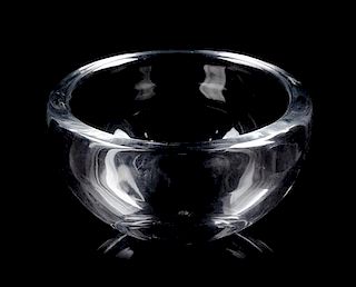* A Baccarat Glass Bowl Diameter 7 inches.