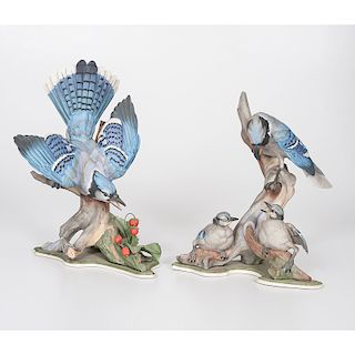 Boehm Bluejays Porcelain Figures
