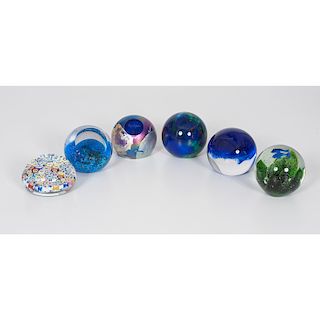 Glass Paperweights, including GES and Murano