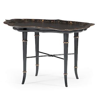 Painted Tray Tea Table by Richard Norton Inc. 