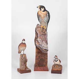 Greg Woodward Falcon Carving, Plus