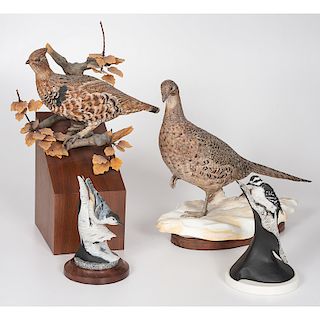 Barbara Nelson Wooden Bird Sculptures