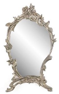 Art Nouveau Silver on Copper Wall Mirror