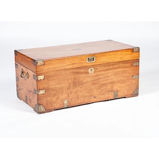 English Brass Mount Captain's Chest