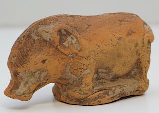 CHINESE TOMB POTTERY BOAR