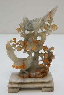 CHINESE CARVED AGATE BIRDS