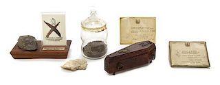 Four Napoleonic Relics or Personal Articles, Height of jar 7 inches.