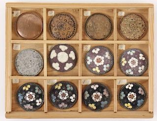 Japanese Inaba Cloisonne Button Process Set