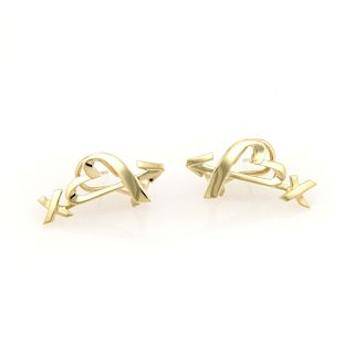 Tiffany & Co Paloma Picasso Valentine 18k Earrings