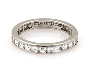 Tiffany & Co. 2.60ct Diamond & Platinum Band Ring