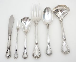 6 STERLING CHANTILLY SERVING PIECES