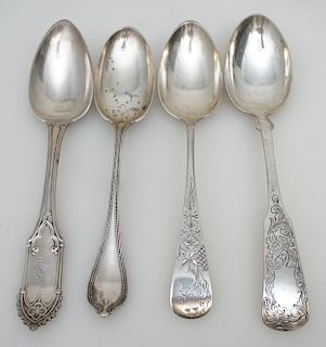 3 STERLING 1 COIN SERVING SPOON