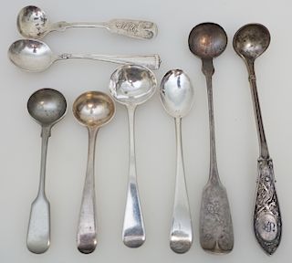 8  CREAM LADLES - STERLING -COIN